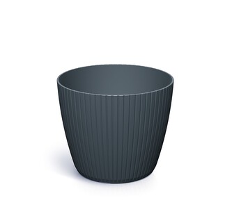 Květináč LAMIA - antracit 15,8 cm