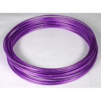 Vázací drátek alu. - 2 mm x 12 m, 100 g, růžový