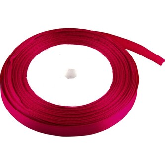 Satén stuha 1 cm, 23 m, cyklámen