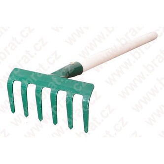 Hrabičky 6 zubů s násadou 55 cm