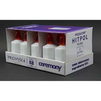 Svíčka hřbitovní LED 15 ks + 2 x R6 bat.