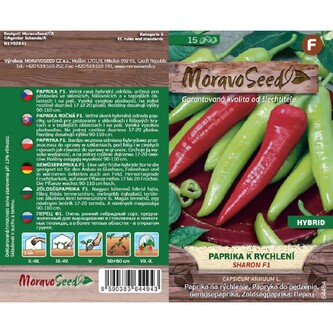 Paprika zel. - sl. SHARON F1_15 s