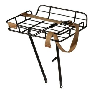 nosič BASIL Portland Front Carrier Al černý s ohrádkou