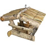 Krmítko pro ptactvo 20 x 21 x 17 cm, sláma