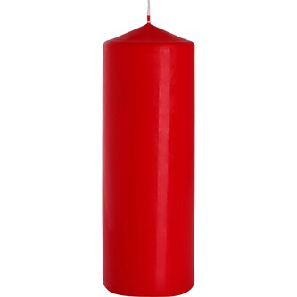 Svíčka válec 8 x 25 cm, červená