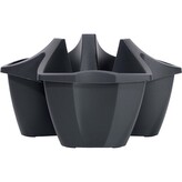 Květináč CROWN - antracit 48 cm