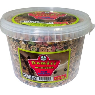 Domácí mazlíček - Malý hlodavec (křeček) 1,7 kg, kbelík"