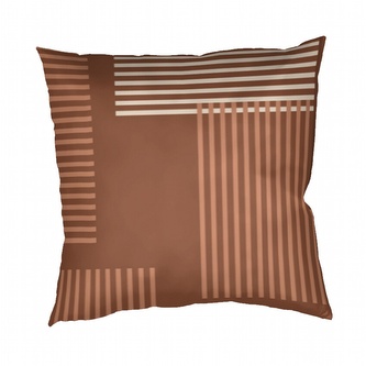Dadka Povlak na polštář bavlna Patrik hnědý 40x40 cm