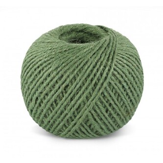 Jutový provázek 1,75 mm, 133 m, 200 g - zelená