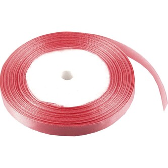 Satén stuha 1 cm, 23 m, starorůžová