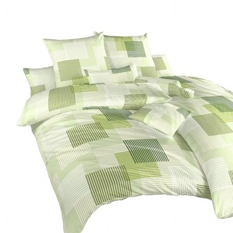 Dadka Povlečení bavlna Patrik zelený 240x200, 2x70x90 cm
