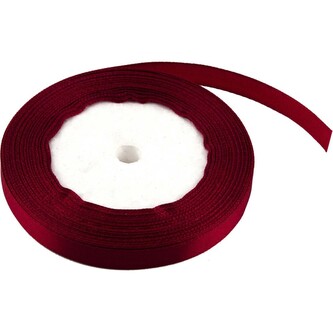 Satén stuha 1 cm, 23 m, bordó