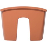 Truhlík na zábradlí CROWN - terakota 24,2 cm