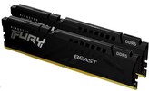 KINGSTON DIMM DDR5 64GB (Kit of 2) 5200MT/s CL40 FURY Beast Černá