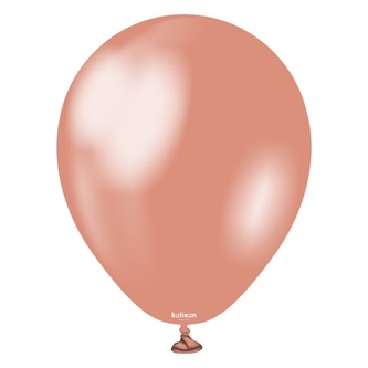 Balonky metalické, Metallic Rose Gold 30 cm/12", 50 ks