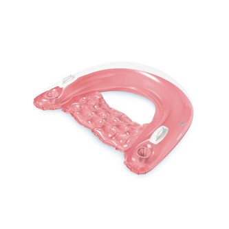 INTEX Lehátko sedací nafukovací - 152 x 99, růžové