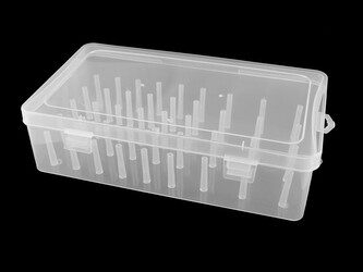 Plastový box na 42 ks nití - 1 ks - 1 transparent