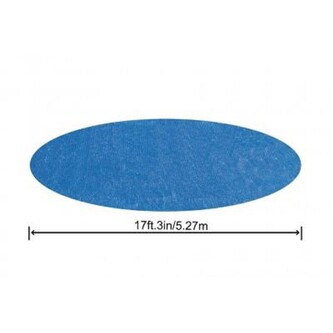 Bazénová plachta s oky, d 5,5 m, modrá, UV