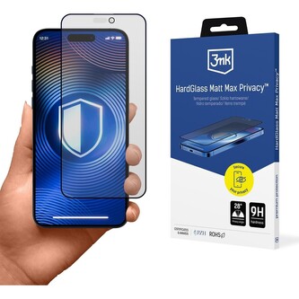 3mk HardGlass Matt Max Privacy tvrzené sklo Apple iPhone 13/13 Pro/14/16e