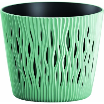 Květináč SANDY ROUND, vklad - šalvěj 12,8 cm