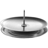 Stolní svícen - 24 ks, 5 cm, stříbrný