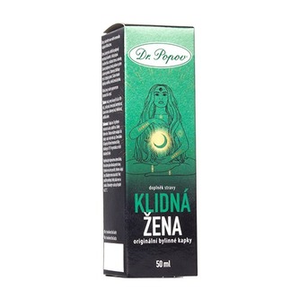 Klidná žena, originální bylinné kapky, 50 ml Dr. Popov