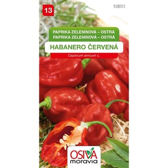 Paprika zel. - pál. HABANERO - červená_15 s