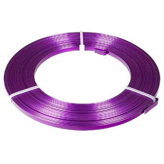 Vázací pásek alu. - 1 x 5 mm, 10 m, růžový