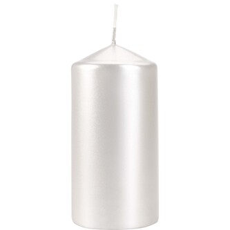 Svíčka válec 6 x 12 cm, perleť