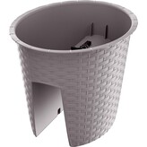 Květináč na zábradlí RATOLLA OVAL - mocca 29,8 cm