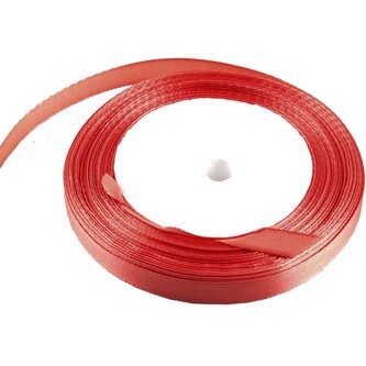 Satén stuha 1 cm, 23 m, lososová