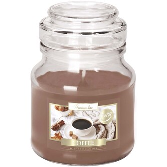 Svíčka vonná - sklo s pokl. 120 g, káva