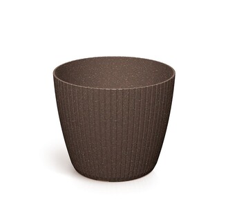 Květináč LAMIA ECO WOOD - káva ECO 17,8 cm