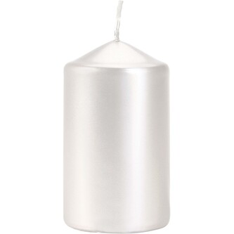 Svíčka válec 6 x 10 cm, perleť