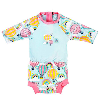 Splash About Plavky Happy Nappy UV obleček 3/4 rukáv Up & Away Vel. XL (12-24 měs.)