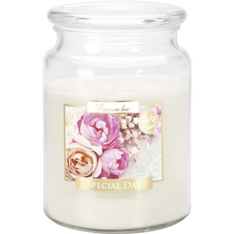 Svíčka vonná - sklo s pokl. 500 g, sváteční den