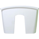 Truhlík na zábradlí CROWN - bílý 58 cm