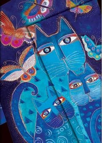 Diář Blue Cats & Butterflies 2017 VSO