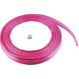 Satén stuha 1 cm, 23 m, růžová