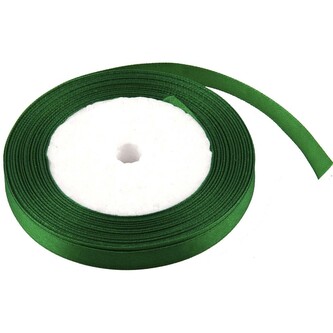 Satén stuha 1 cm, 23 m, zelená