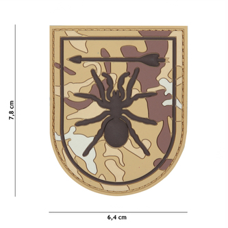 Gumová nášivka 101 Inc Special Forces Spider - desertstorm