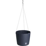 Květináč závěsný bez vkladu RATO ROUND WS - antracit 25,6 cm, doprodej