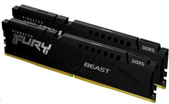 KINGSTON DIMM DDR5 64GB (Kit of 2) 5600MT/s CL40 FURY Beast Černá