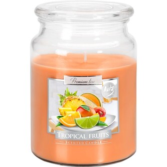 Svíčka vonná - sklo s pokl. 500 g, tropické ovoce