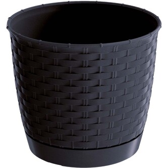 Květináč RATOLLA ROUND - antracit 16,5 cm