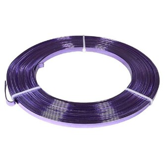 Vázací pásek alu. - 1 x 5 mm, 10 m, fialový