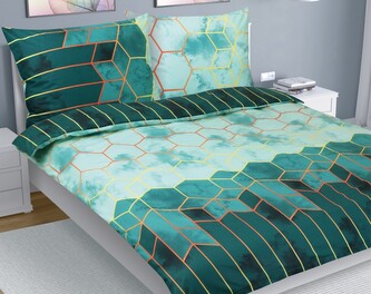 Povlečení bavlna na dvoudeku - Plástev zelená - 200x220, 2ks 70x90 cm (200 cm šířka x 220 cm délka prodloužená) Povlečení bavlna na dvoudeku - Plástev zelená - 200x220, 2ks 70x90 cm (200 cm šířka x 220 cm délka prodloužená)