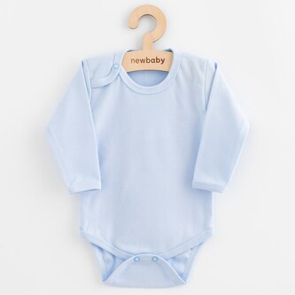 Kojenecké celorozepínací body New Baby Classic II modré - velikost 56 (0-3m)