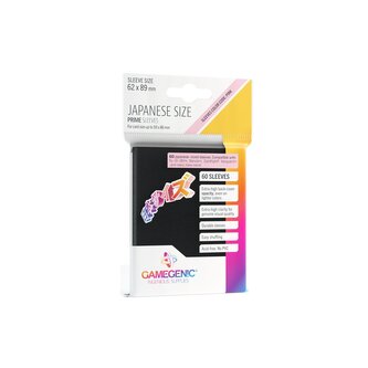 Gamegenic: PRIME Japanese Sized Sleeves Black