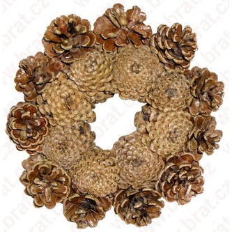 Šiškový věnec d 25 cm, lakovaný